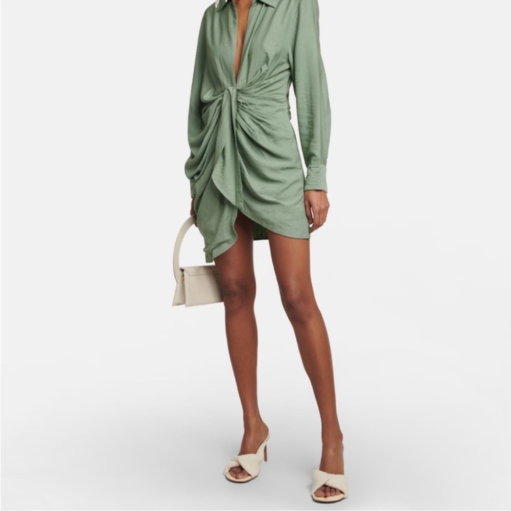 Jacquemus Green Asymmetrical Dress